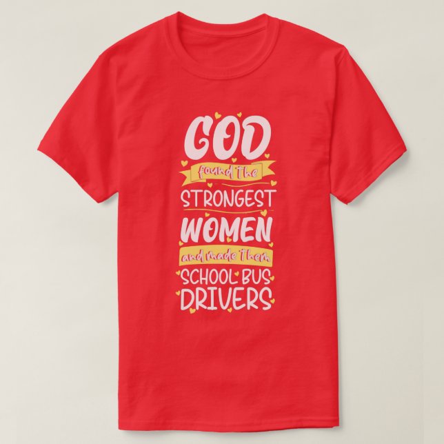 School Bus Driver Women Funny T-Shirt (Design Front)
