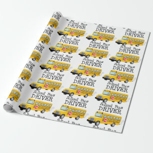 School Bus Driver Wrapping Paper