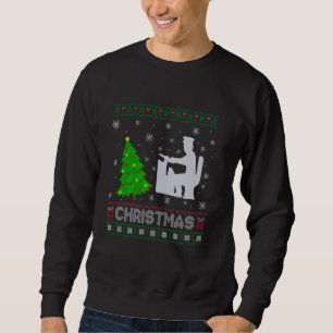 School Bus Driver Xmas Tree Lighting Ugly Christma Sweatshirt