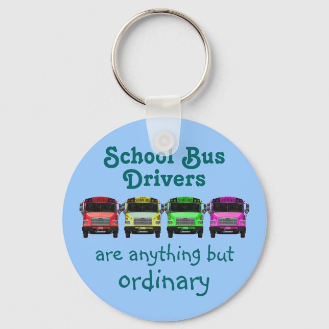School Bus Drivers Key Ring (Front)