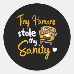 School Bus Driving School Bus Driver Classic Round Sticker