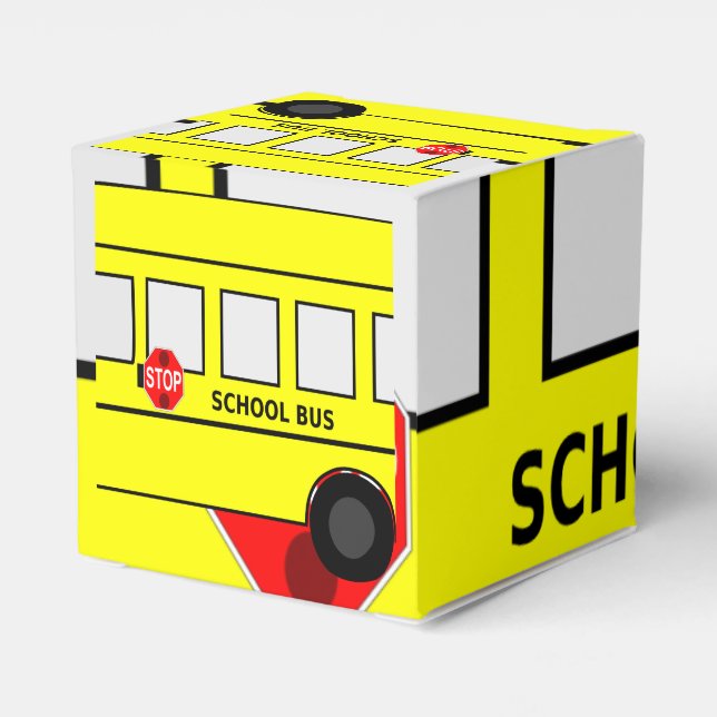 School Bus Favour Box (Back Side)