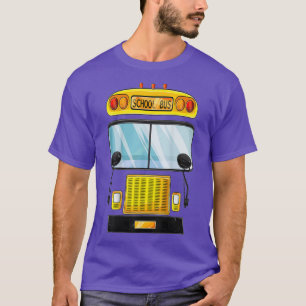 School Bus Halloween Costume Funny Bus Driver Kids T-Shirt