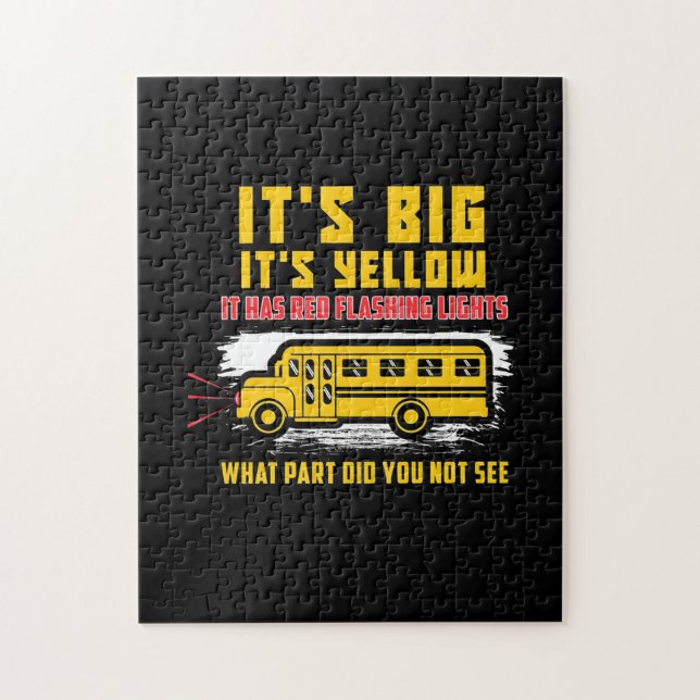 School Bus It Is Big Jigsaw Puzzle (Vertical)
