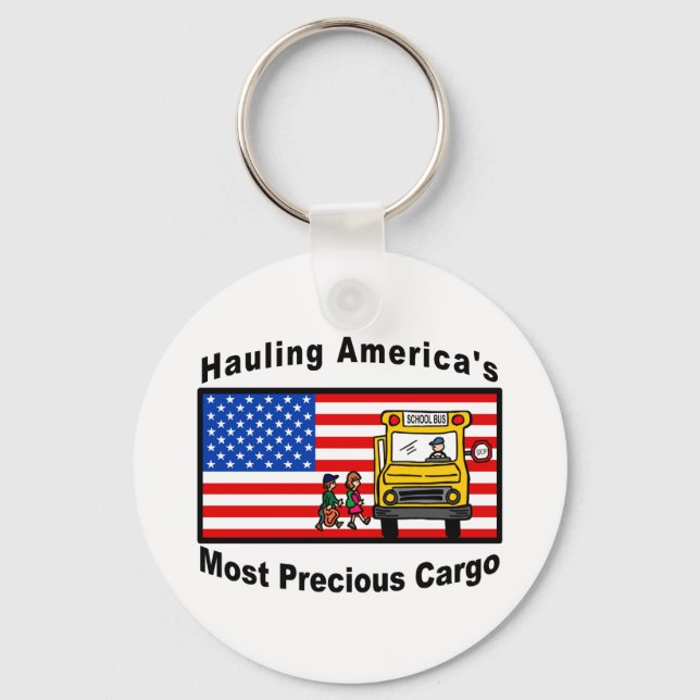 School Bus Key Chain - Customised (Front)