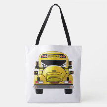 School Bus Large Tote Bag