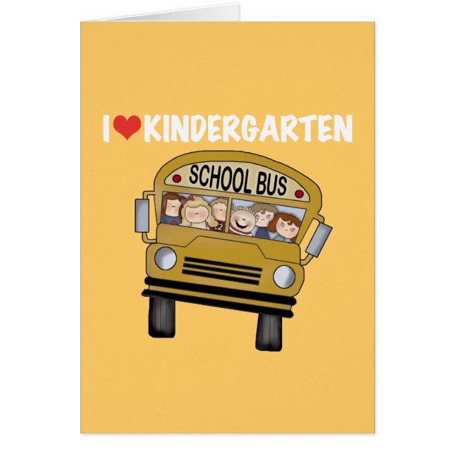 School Bus Love Kindergarten (Front)