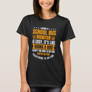 School Bus Monitor Student Attendant Driver Assist T-Shirt