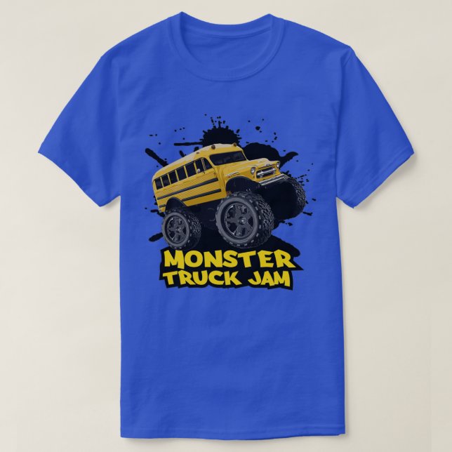 SCHOOL BUS MONSTER TRUCK JAM T-Shirt (Design Front)