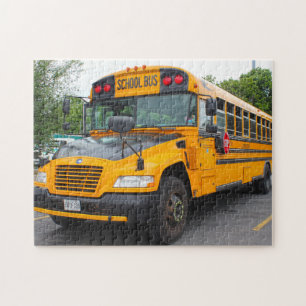 School Bus Montreal. Jigsaw Puzzle