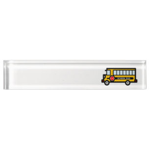 School bus nameplate