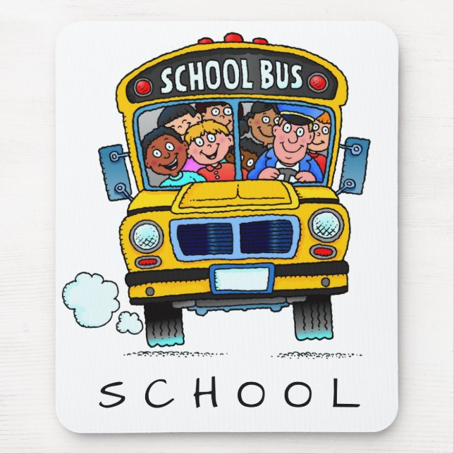 School Bus on Mousepad (Front)