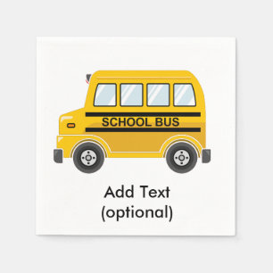 School Bus Paper Napkins