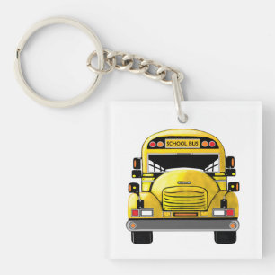 School Bus Personalised Key Chain