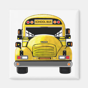 School Bus Personalised Magnet