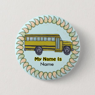 School Bus  pin button