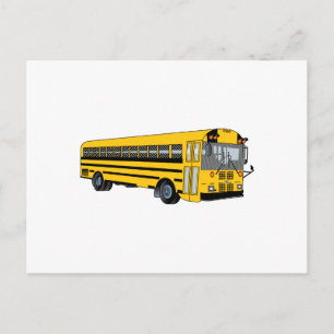 School Bus Postcard