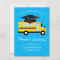 School Bus Preschool Graduation Party Elementary