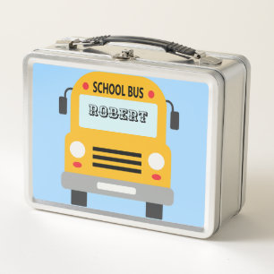 School Bus: Ride to Lunchtime Fun Metal Lunch Box