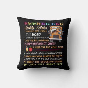 school bus safety rules cushion