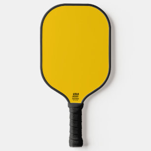 School Bus Safety Yellow Autumn Fall Solid Colour Pickleball Paddle