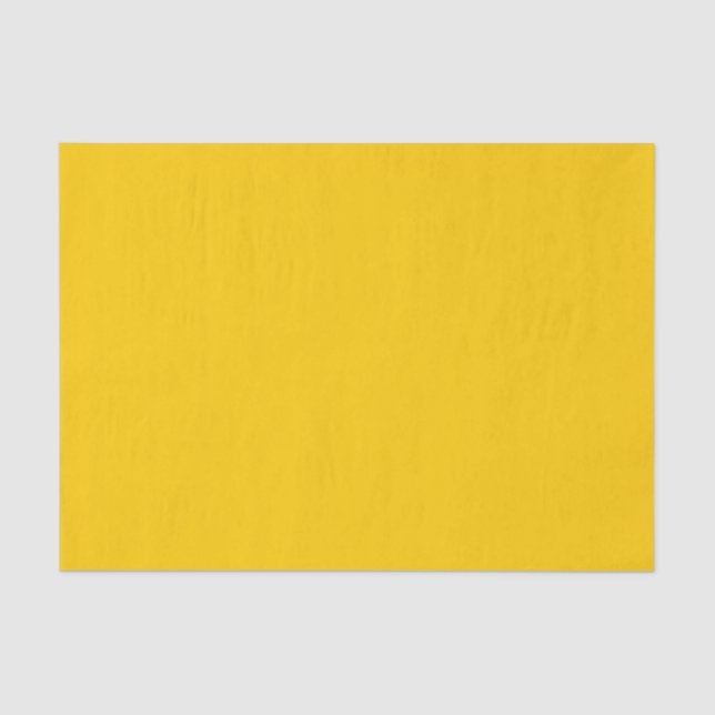 School Bus Safety Yellow Autumn Fall Solid Colour Tissue Paper (Front)
