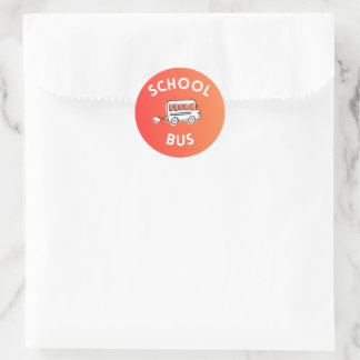 School Bus Sticker for Kids