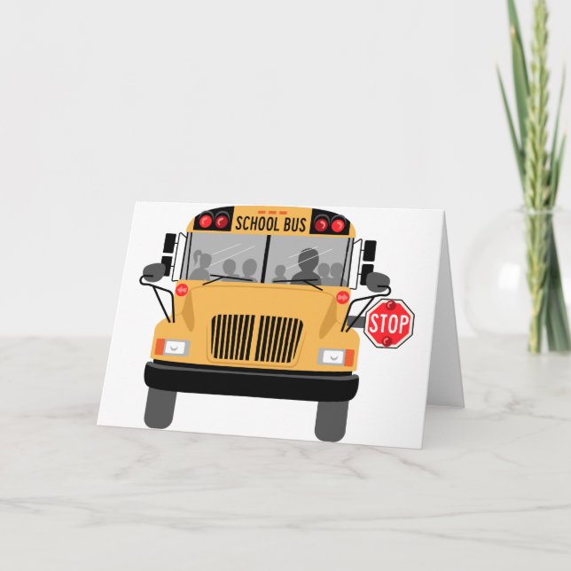 School Bus Stop Card (Front)