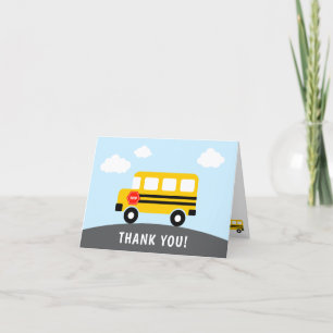 School Bus Thank You Card