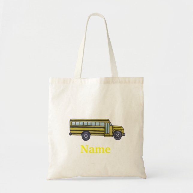School Bus  Tote Bag (Front)