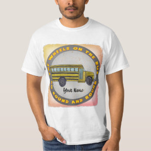School Bus Wheels  t-shirt