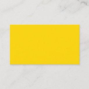 School Bus Yellow Standard Business Card