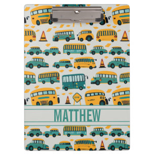 School Busses Clipboard