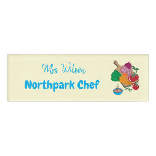 School Cafeteria Employee Name Tag