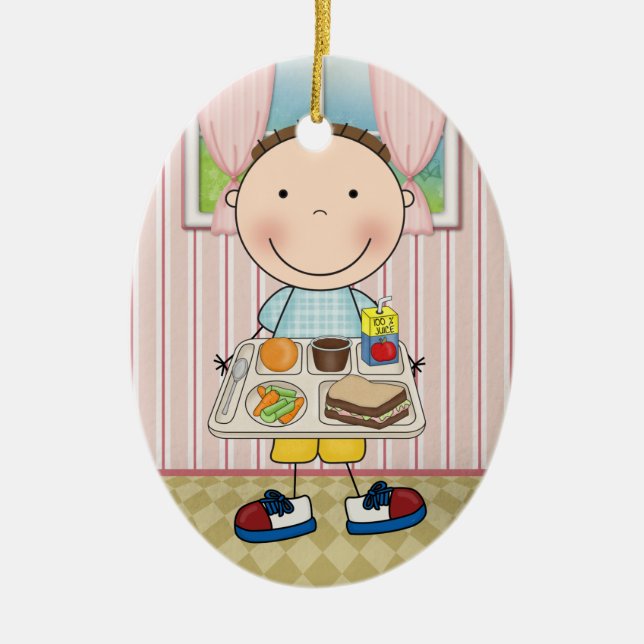 School Cafeteria- SRF Ceramic Tree Decoration (Front)