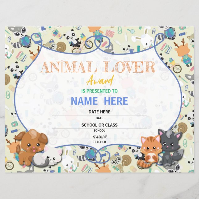 School Certificate (Front)