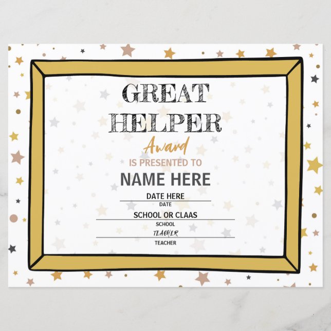 School Certificate (Front)