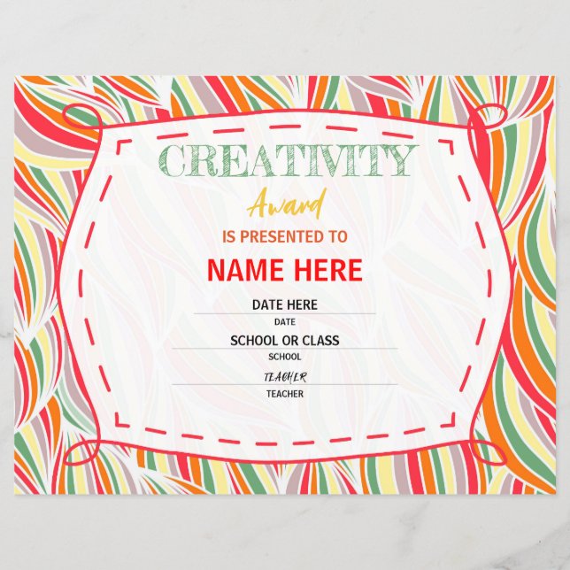 School Certificate (Front)