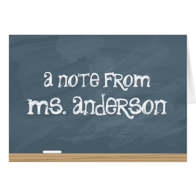 School Chalkboard with smudge marks (Front Horizontal)