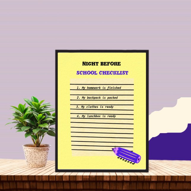 School checklist poster (Creator Uploaded)