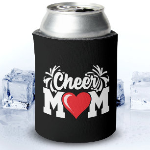 School Cheerleader Squad Sports Proud Cheer Mum Can Cooler