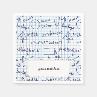 School chemical pattern napkin