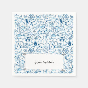 School chemical pattern napkin