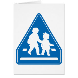 School Children Crossing >> Japanese Traffic Sign