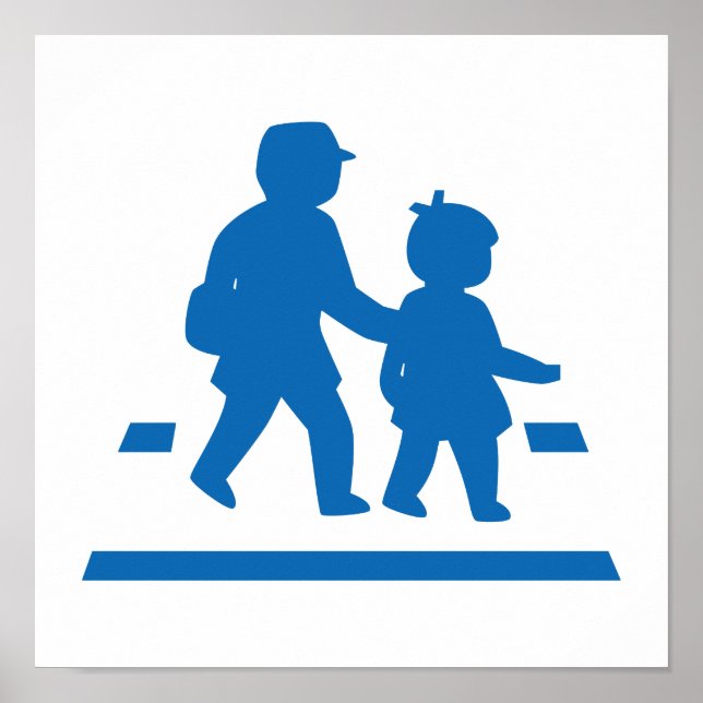 School Children Crossing >> Japanese Traffic Sign (Front)