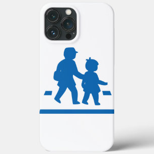 School Children Crossing >> Japanese Traffic Sign iPhone 13 Pro Max Case