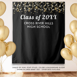 School Class Year Photo Backdrop Custom Colour Tapestry