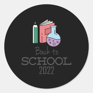 School  classic round sticker