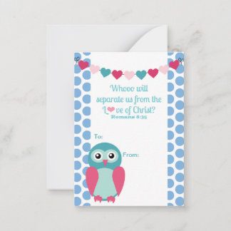 School Classroom Valentine Scripture Card