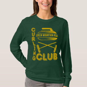 School Club Team Name Curling T-Shirt